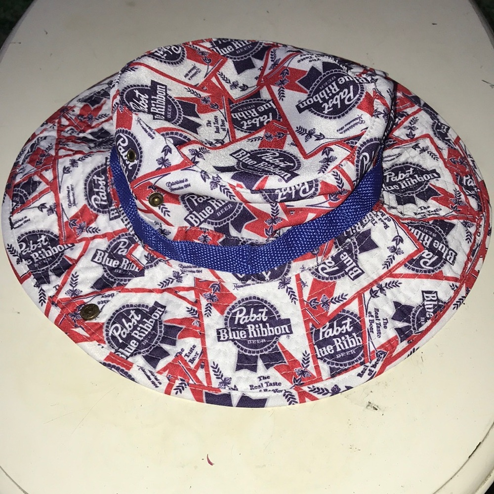 Pabst Blue Ribbon Red, White & Blue Bucket Hat